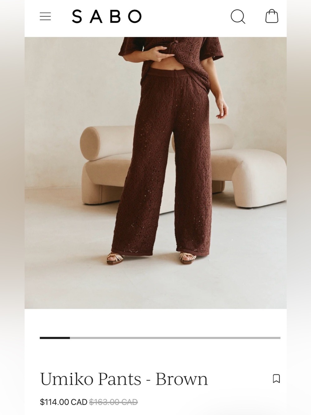 New Sabo Umiko Pants Size Large/US 8